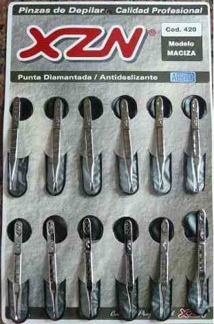Pinza maciza plateada x 12