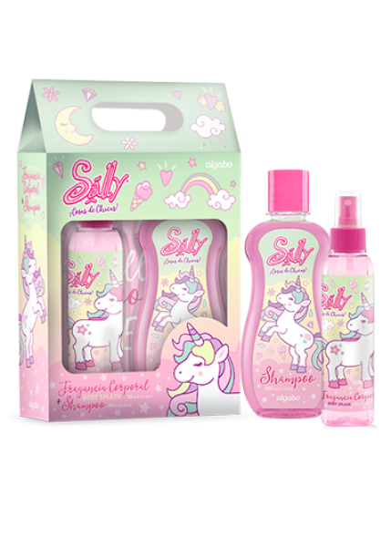 Set body splash + shampoo Unicornio