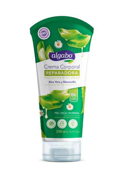 Crema corporal con aloe vera y manzanilla