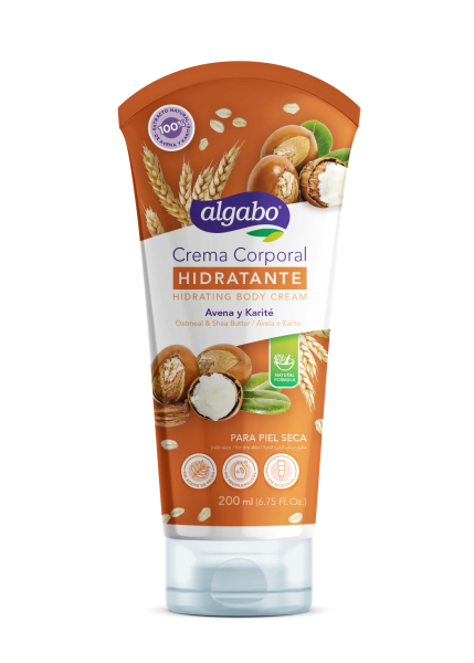 Crema corporal hidratante con avena y karite