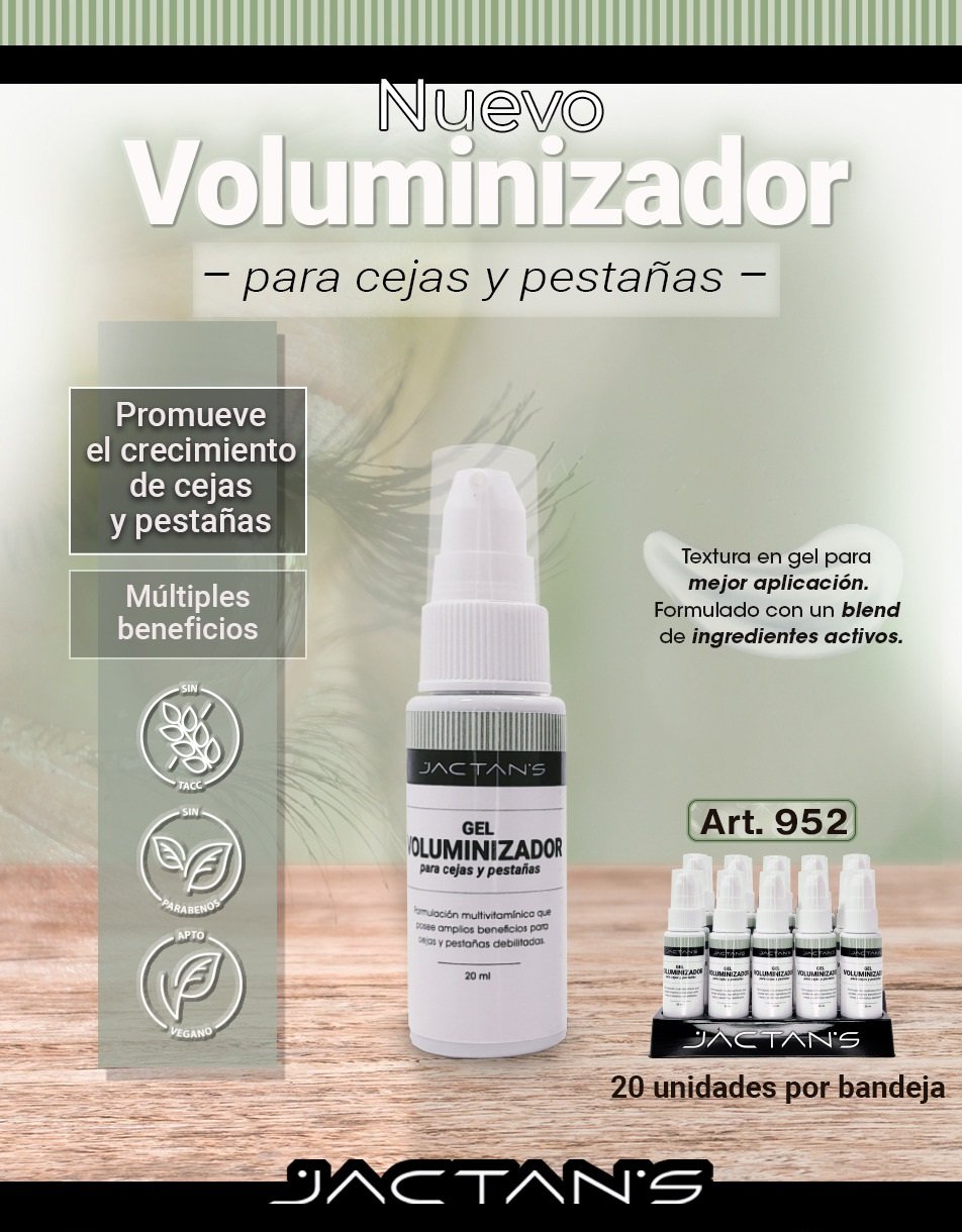 Gel voluminizador para cejas y pestañas