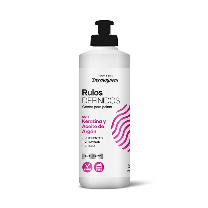 Crema para peinar Rulos Definidos con Keratina y Aceite de Argan x 300ml
