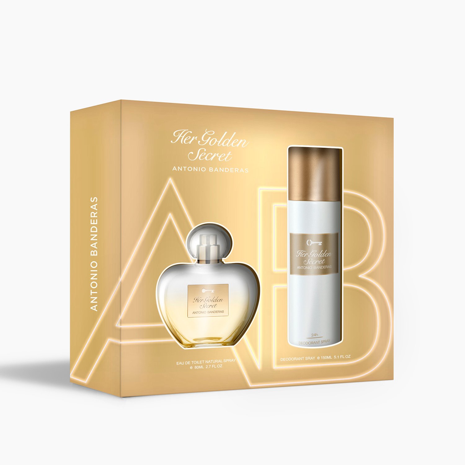 Estuche EDT x 50 + desodorante Her golden secret