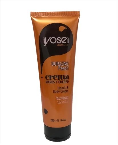 Crema para manos y cuerpo Durazno x 240grs