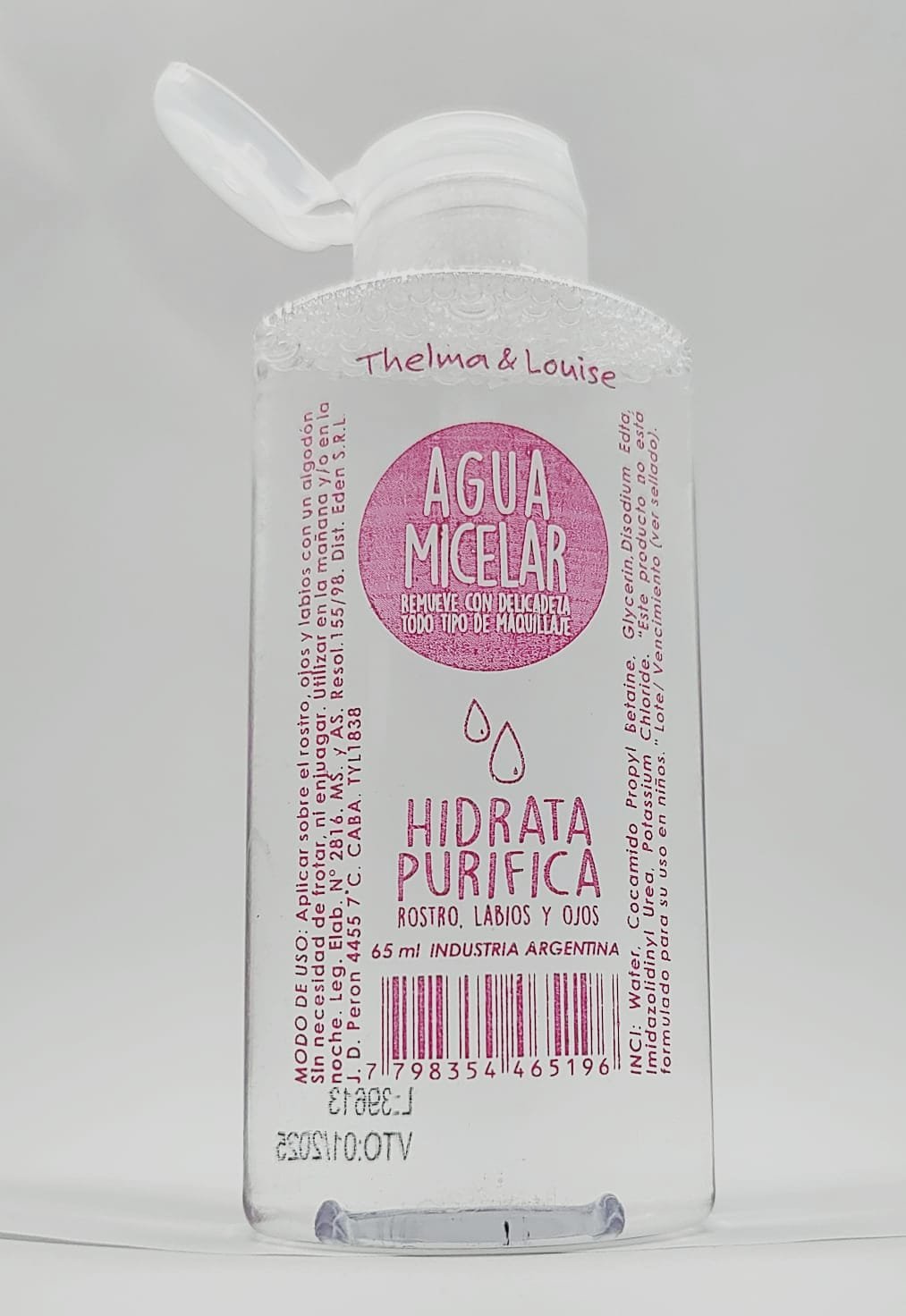 Agua micelar x 65ml