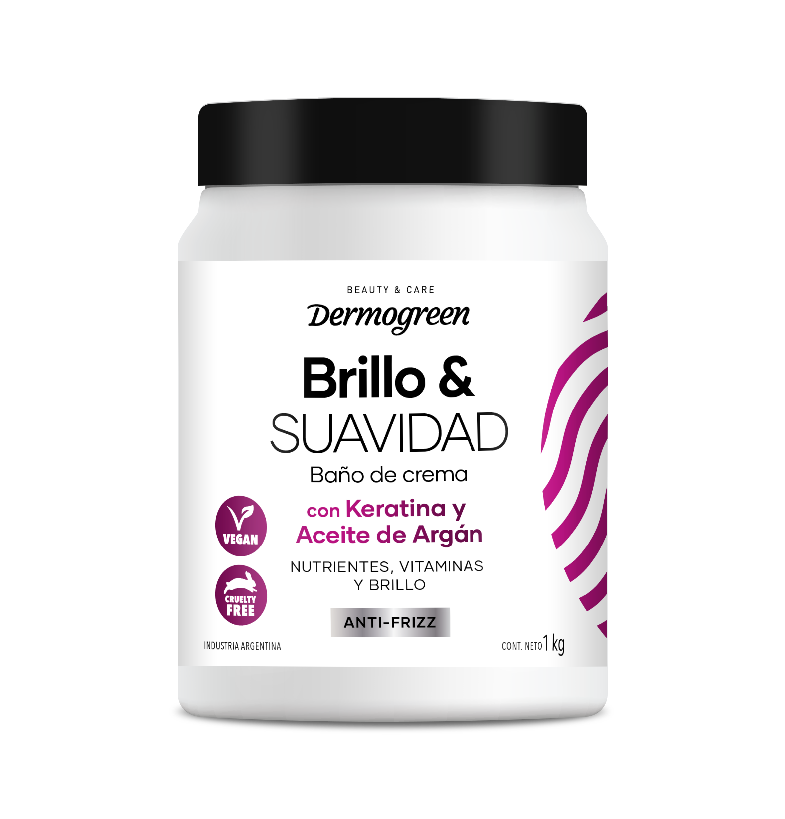 Baño de Crema Brillo y Suavidad Keratina + Argan x 1 kg