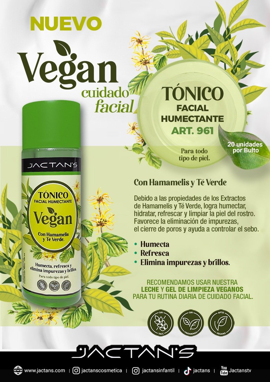 Tónico facial humectante