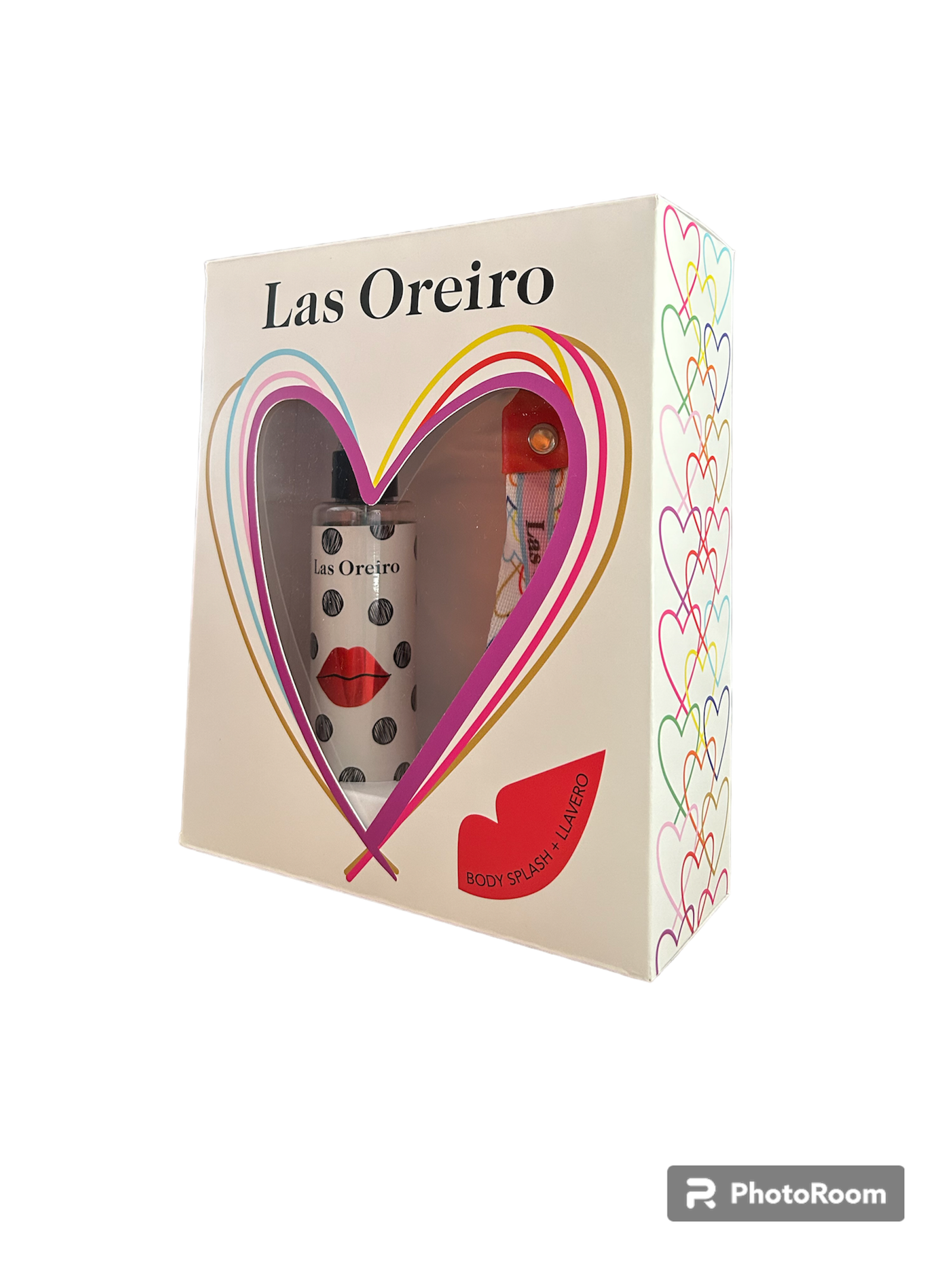 Estuche body splash Red Lips + llavero