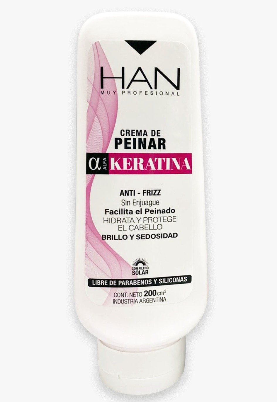 Crema de peinar Keratina Anti Frizz x 200cc