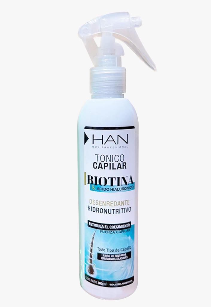 Tónico capilar con Biotina & Acido Hialurónico x 200cc