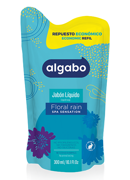 Repuesto jabón líquido x 300ml Floral rain