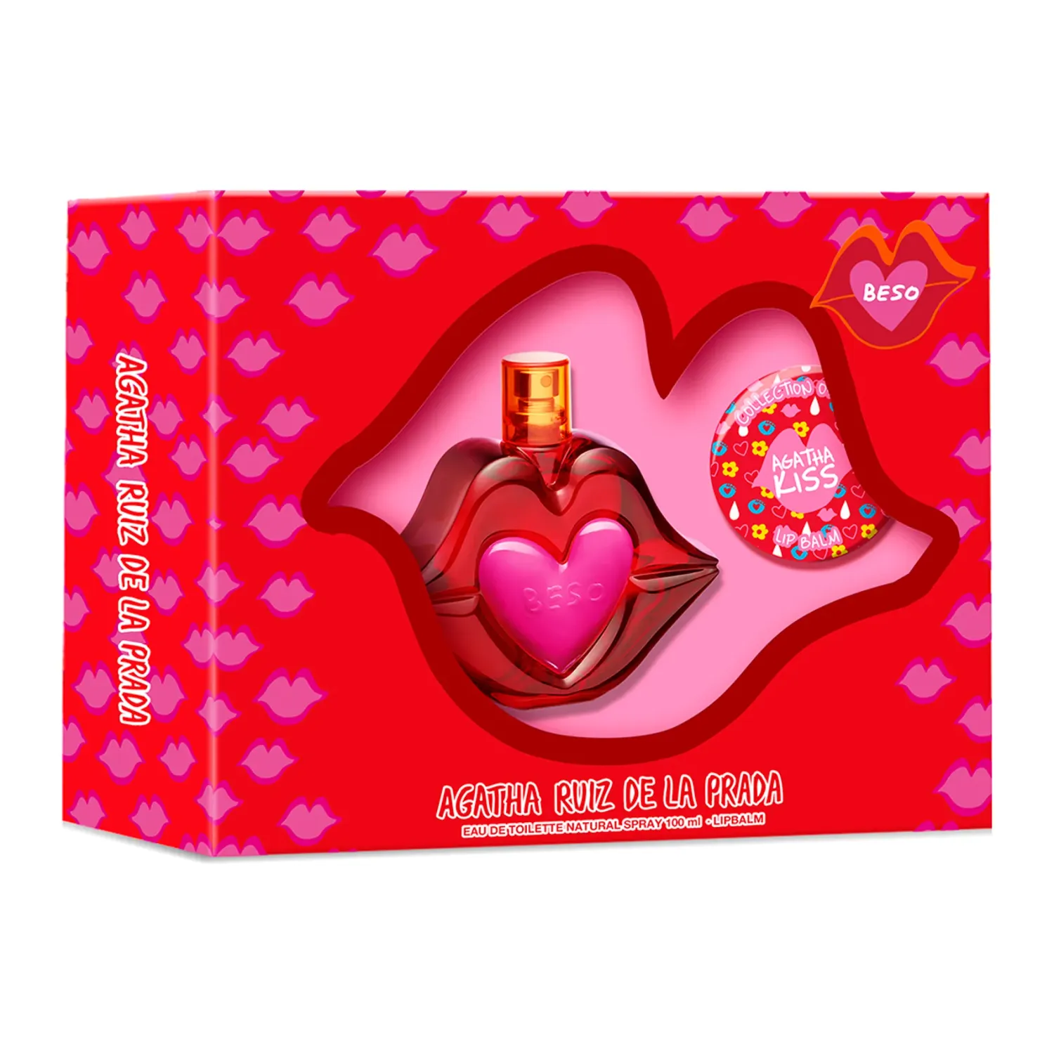 Estuche EDT x 100ml + Balsamo labial  Beso