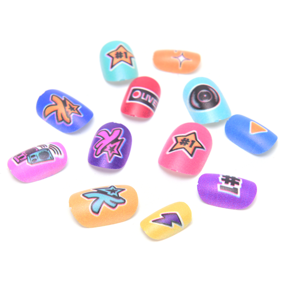 Set Uñas Postizas Infantiles Press x 12 unid 38958