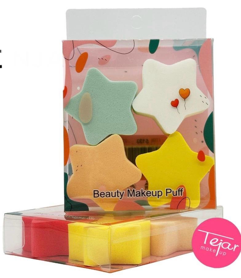 Box esponjas de latex estrellas x 4 unidades Art 2170