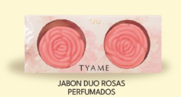 Jabón de tocador Rosas x 2 unidades