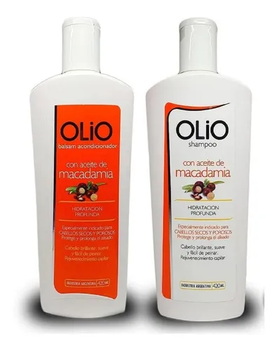 Shampoo con Aceite de Macadamia + Acondicionador sin cargo x 420ml