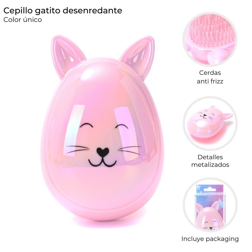 Cepillo Gatito Desenredante art39049