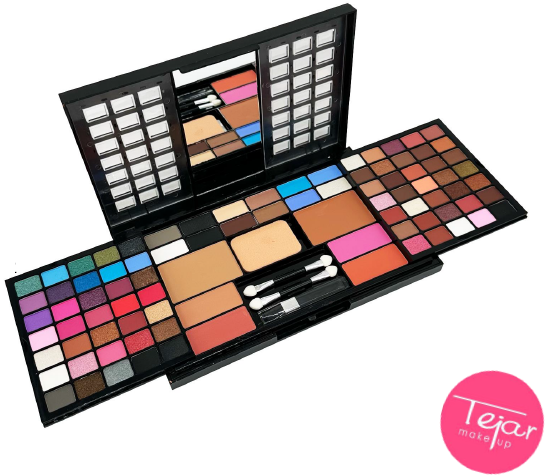 Set sombras x 82 colores + 4 rubores + 2 polvo compacto Art 5033