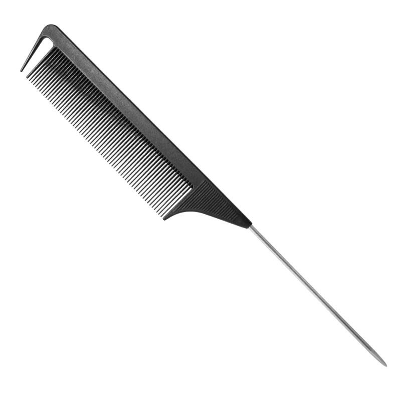 Peine Carbono Cola de Metal P7619