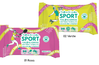 Toallitas humedas antibacteriales Sport