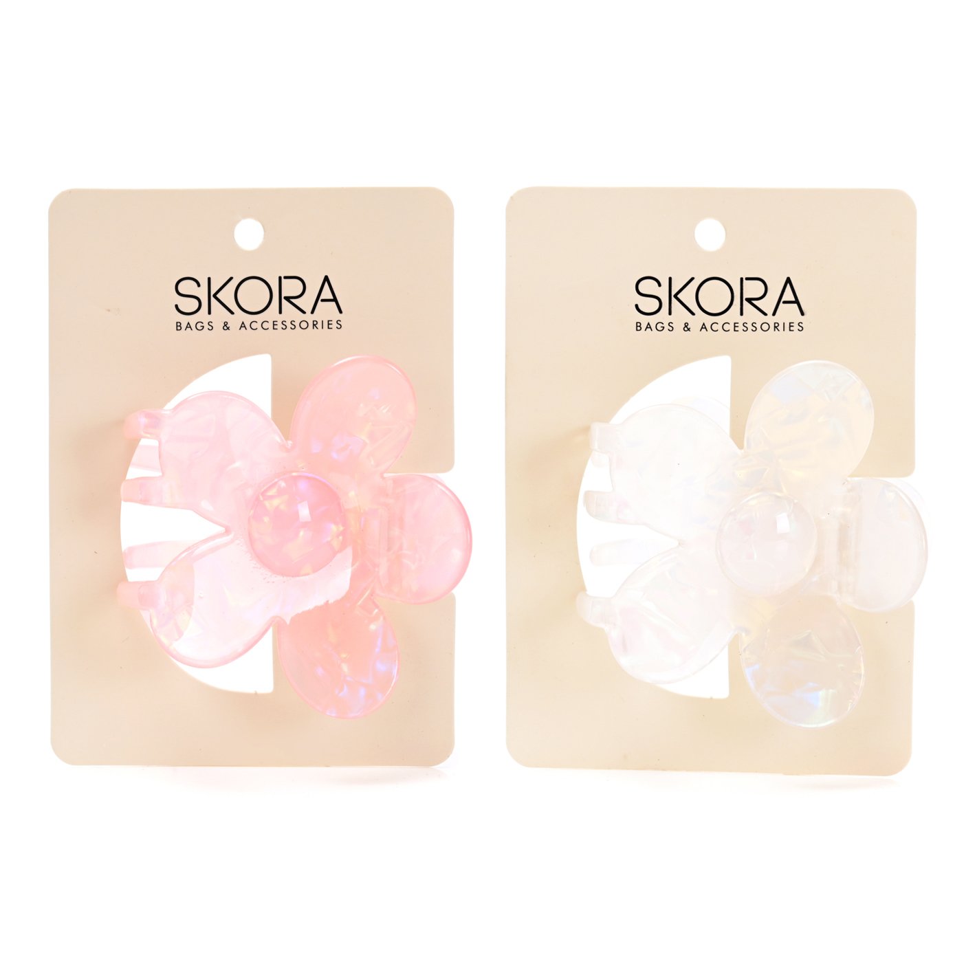 Broche Flor Nacar x 6 cm art 41395