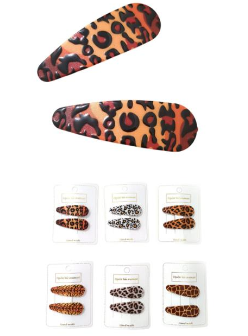 Hebillas Tic Tac animal print x 2 Unidades NB 4887