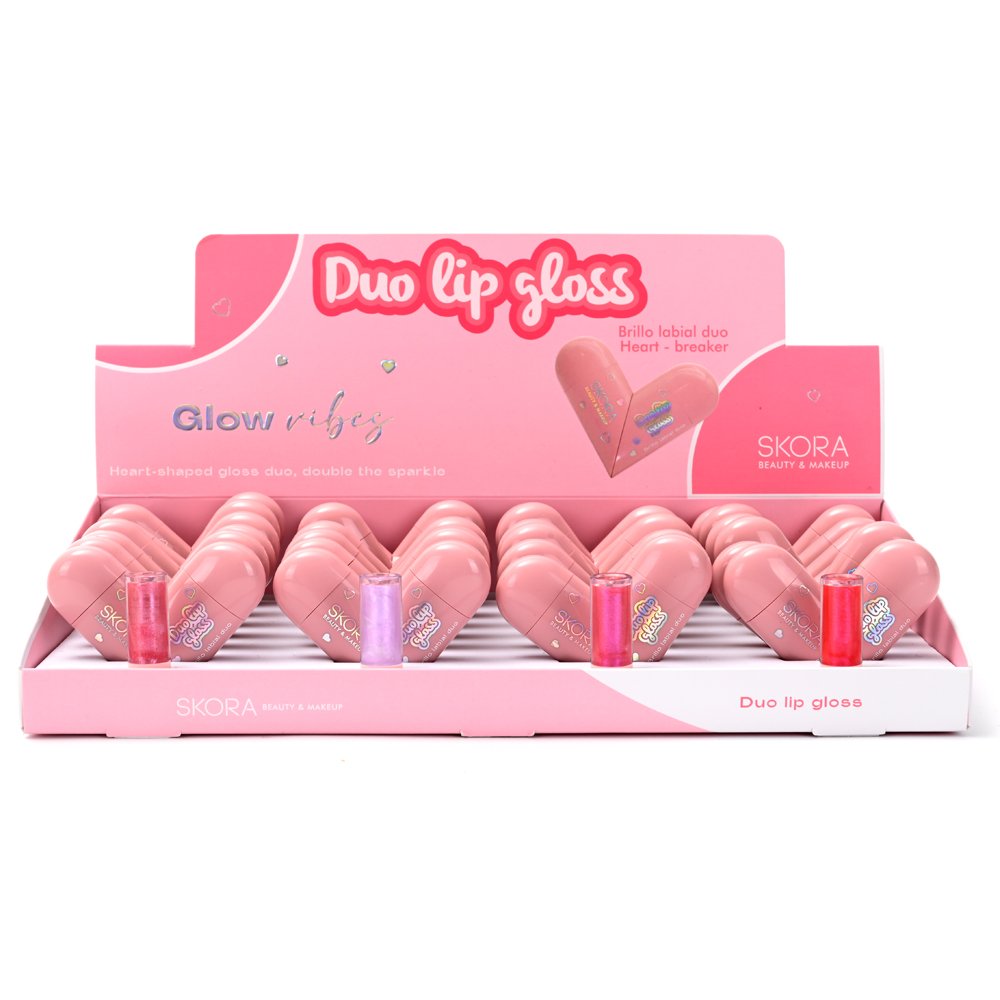 Brillo labial con aplicador Duo Corazon 41756