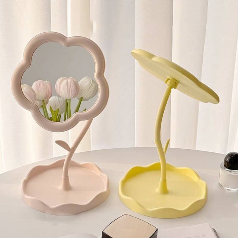 Espejo Flor con Base KMD