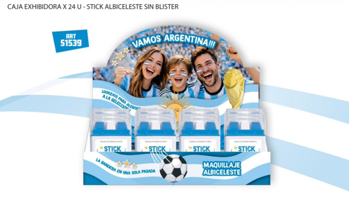 Stick Albiceleste caja x 24 unidades