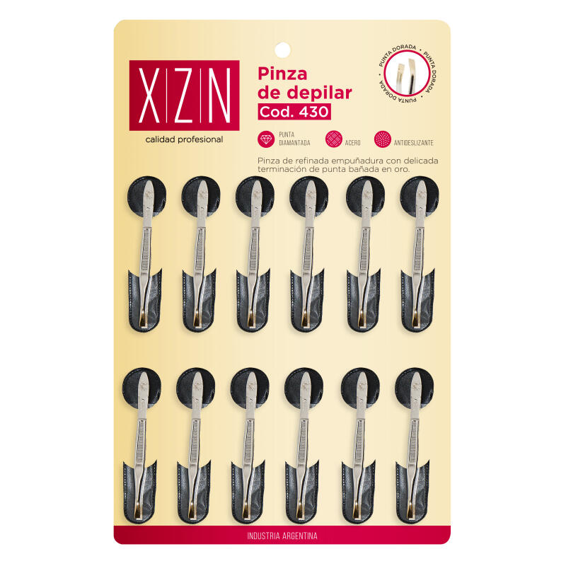 Pinza punta dorada x 12