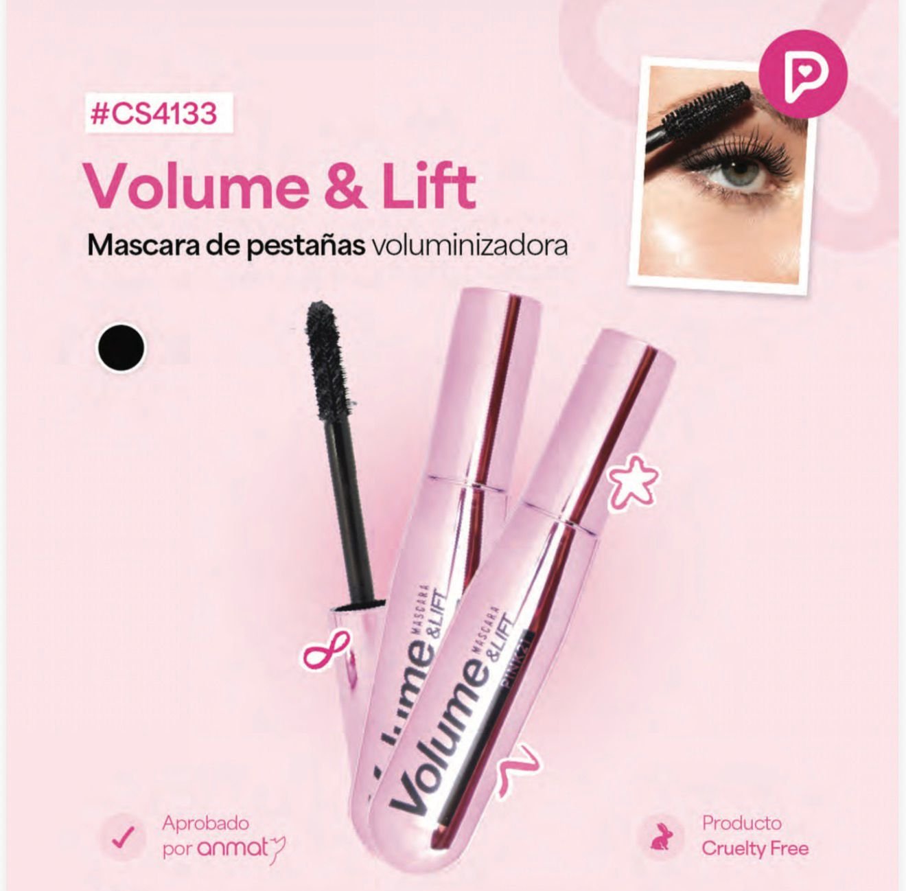 Mascara para Pestañas Volume & Lift 4133