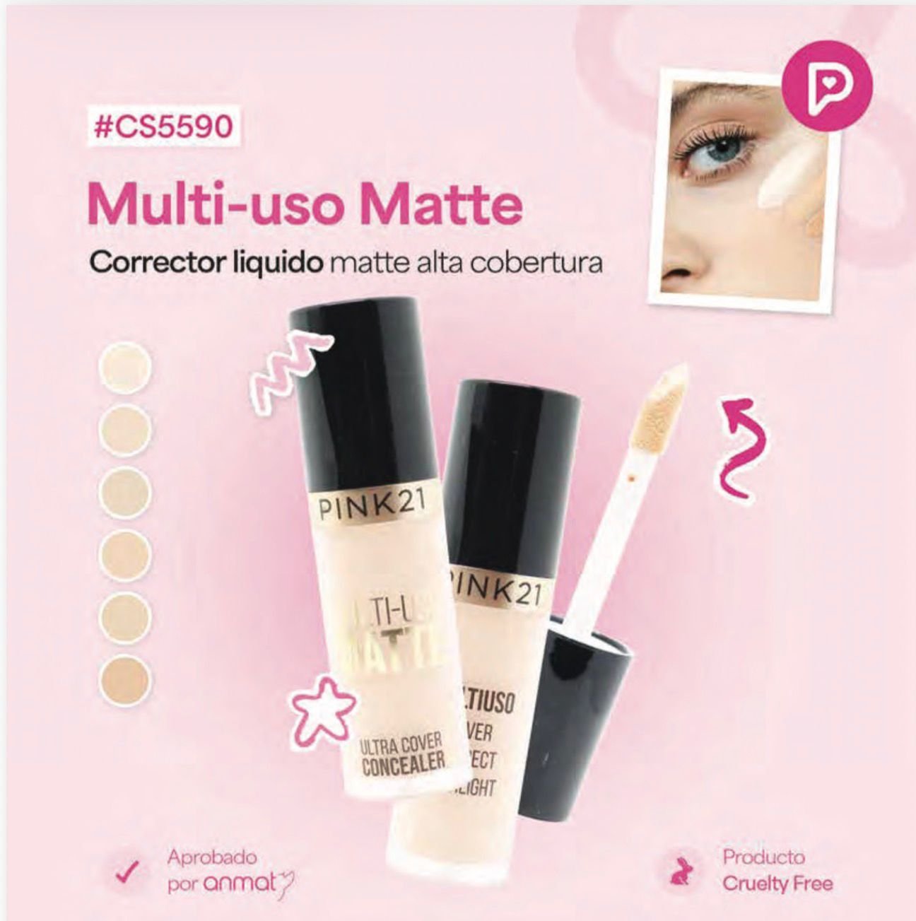Corrector Liquido Alta Cobertura 5590
