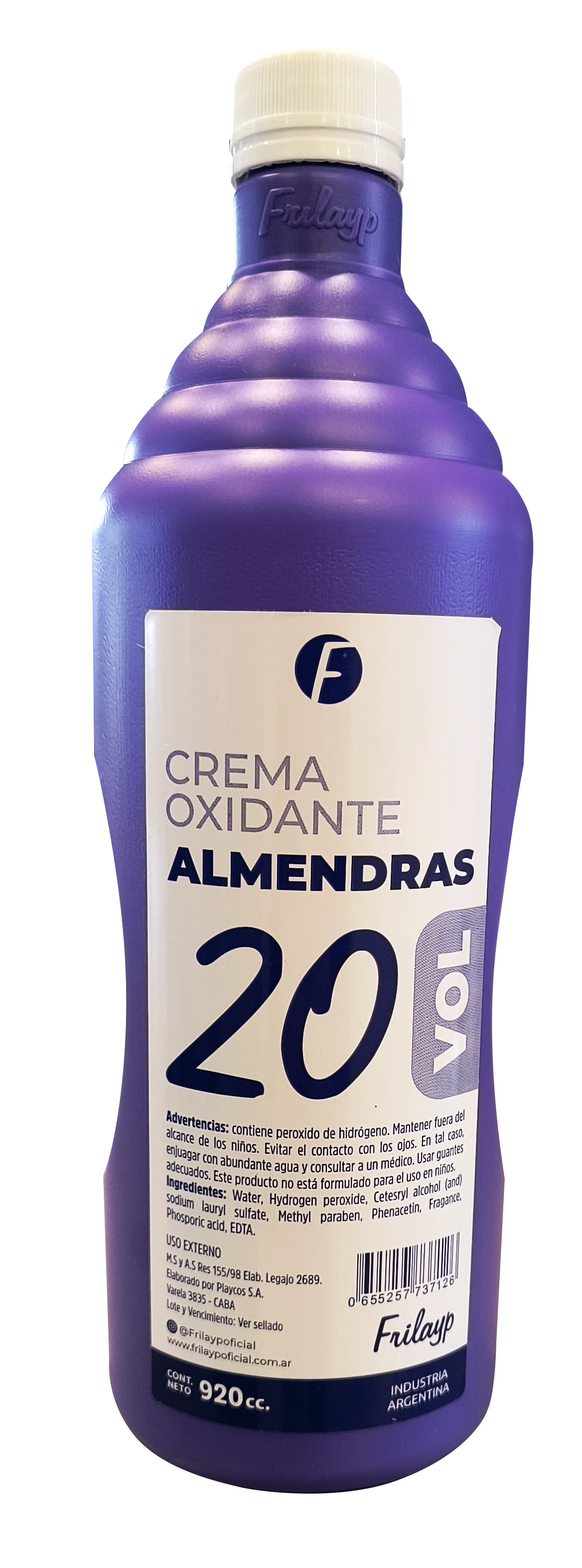 Oxidante x 20 vol x 920ml