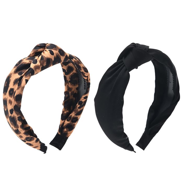 Vincha rigida nudo animal print x1u 44286