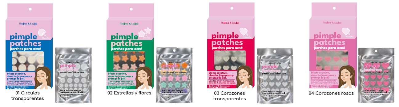 Parches invisibles para acné